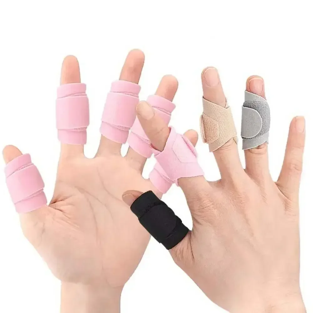 Protector de pulgar, férula ajustable para dedo, cinta para dedo, Corrector alisador de dedo, funda protectora elástica - imagen 4