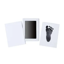 Kit de huellas para recién nacido – Recuerdo con marco y tinta