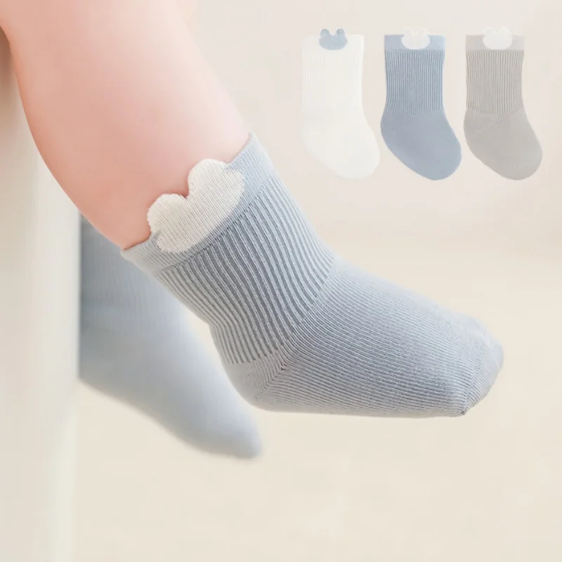 Calcetines suaves de algodón para bebés recién nacidos – Primavera/Otoño - imagen 3