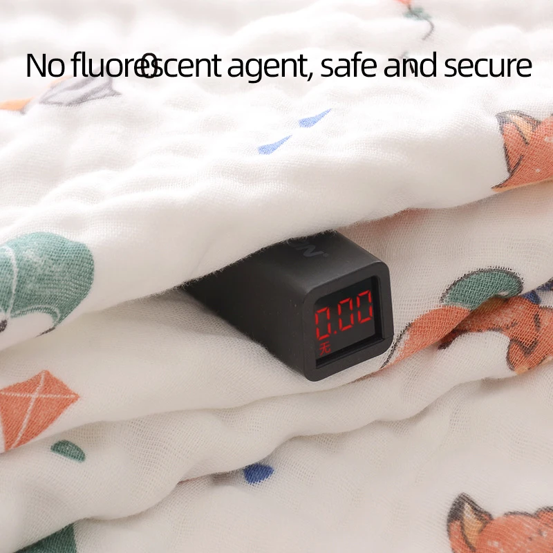 Edredón de muselina, manta de gasa de 6 capas, manta para eructar para bebé, regalo para bebé, Toalla de baño súper suave - imagen 5