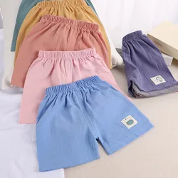Pantalones cortos de algodón y lino para niño – Verano