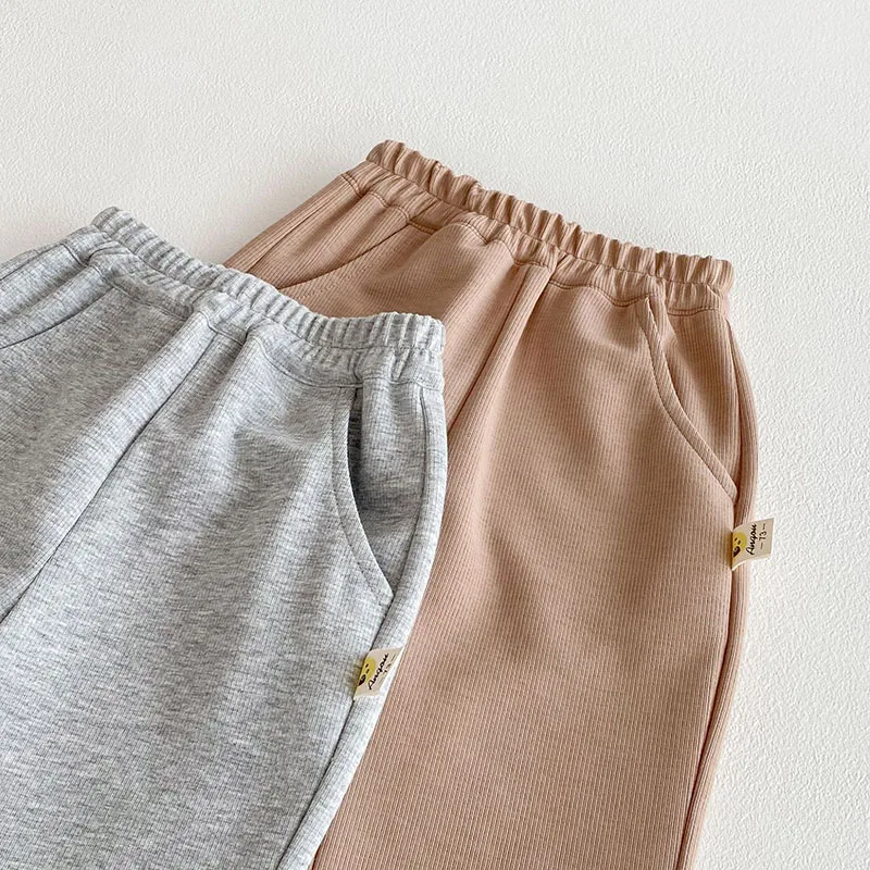 Pantalones informales de otoño para niños pequeños, 9M-4T, finos, bonitos, de Color sólido, de encaje, versión coreana, pantalones sueltos de moda infantil - imagen 5