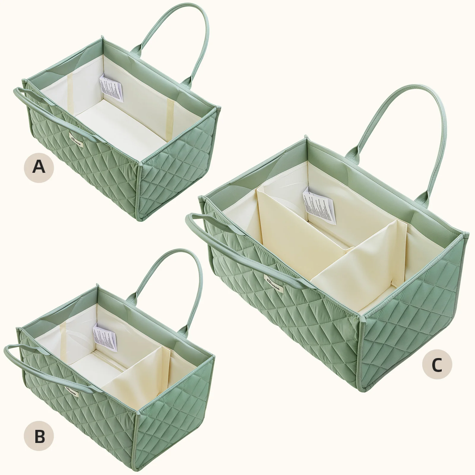 Sunveno Cesta organizadora para pañales con divisor desmontable - imagen 5