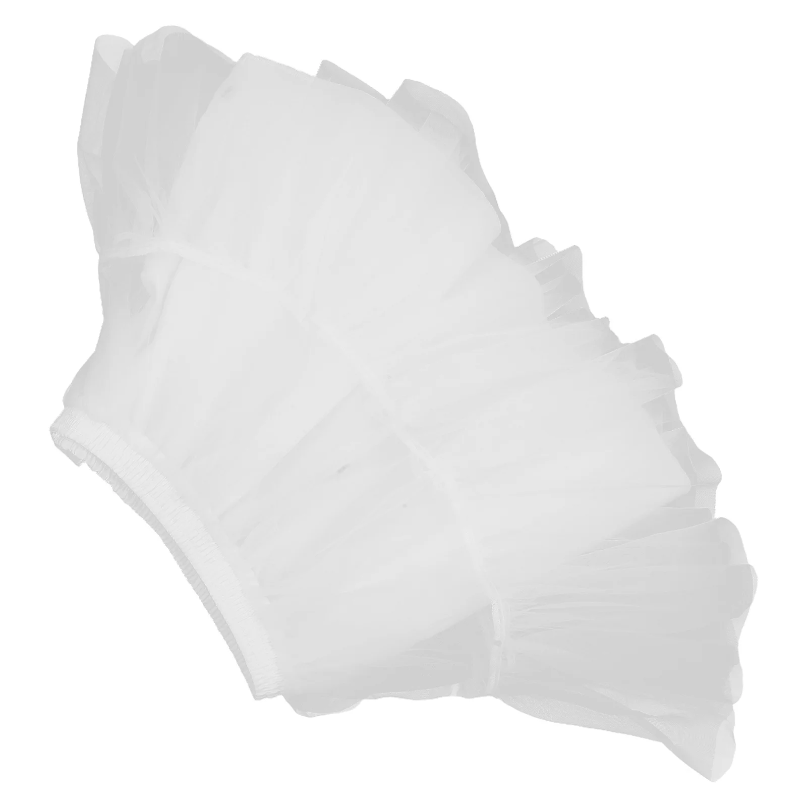Enagua de tul blanca para Cosplay, falda interior ajustable suave y cómoda, soporte para vestido de boda, vestido de baile nupcial, Ballet - imagen 5