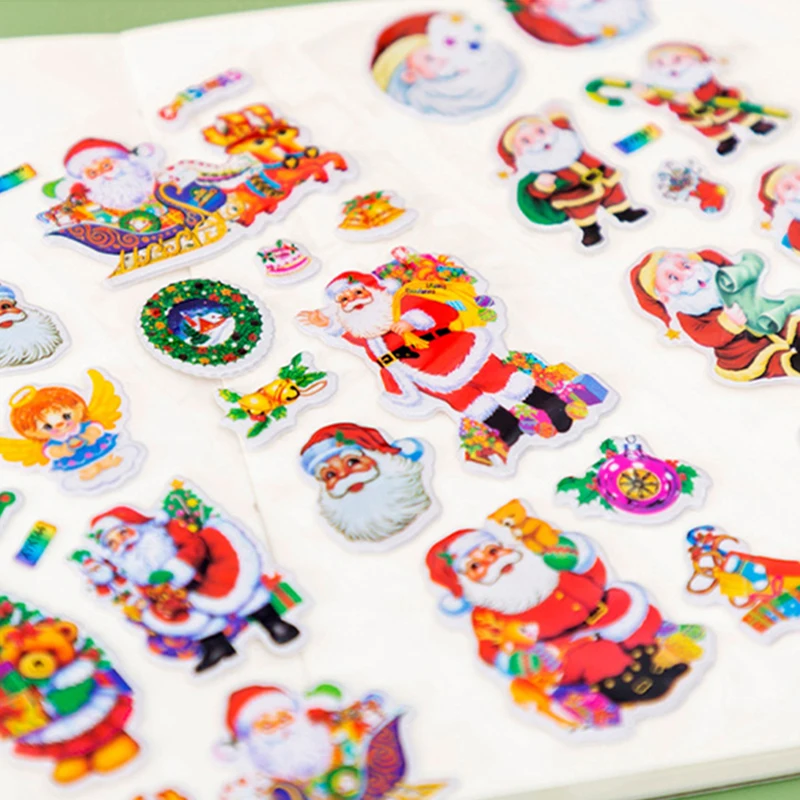 Pegatinas infantiles Papá Noel animadas para álbum de recortes - imagen 4