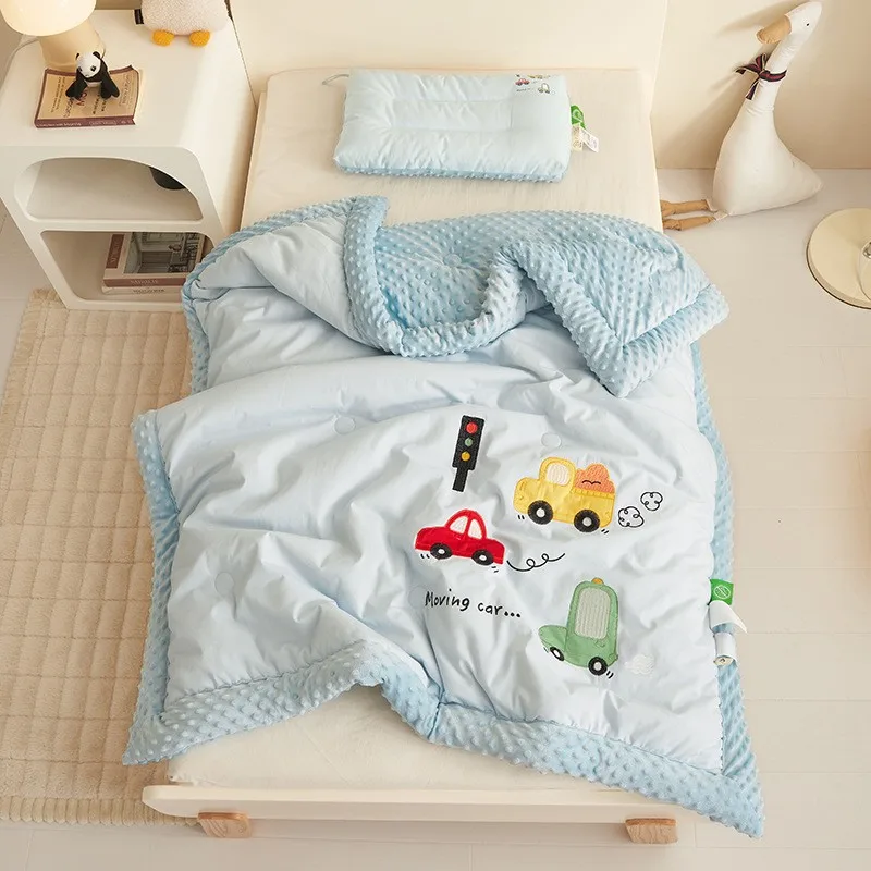 Manta acolchada para bebé de 120x150cm, funda suave para siesta de verano, manta para cama, manta envolvente para recién nacido, manta de edredón cubierta para las 4 estaciones