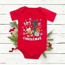 Body navideño de algodón para bebé - Primera Navidad, cómodo