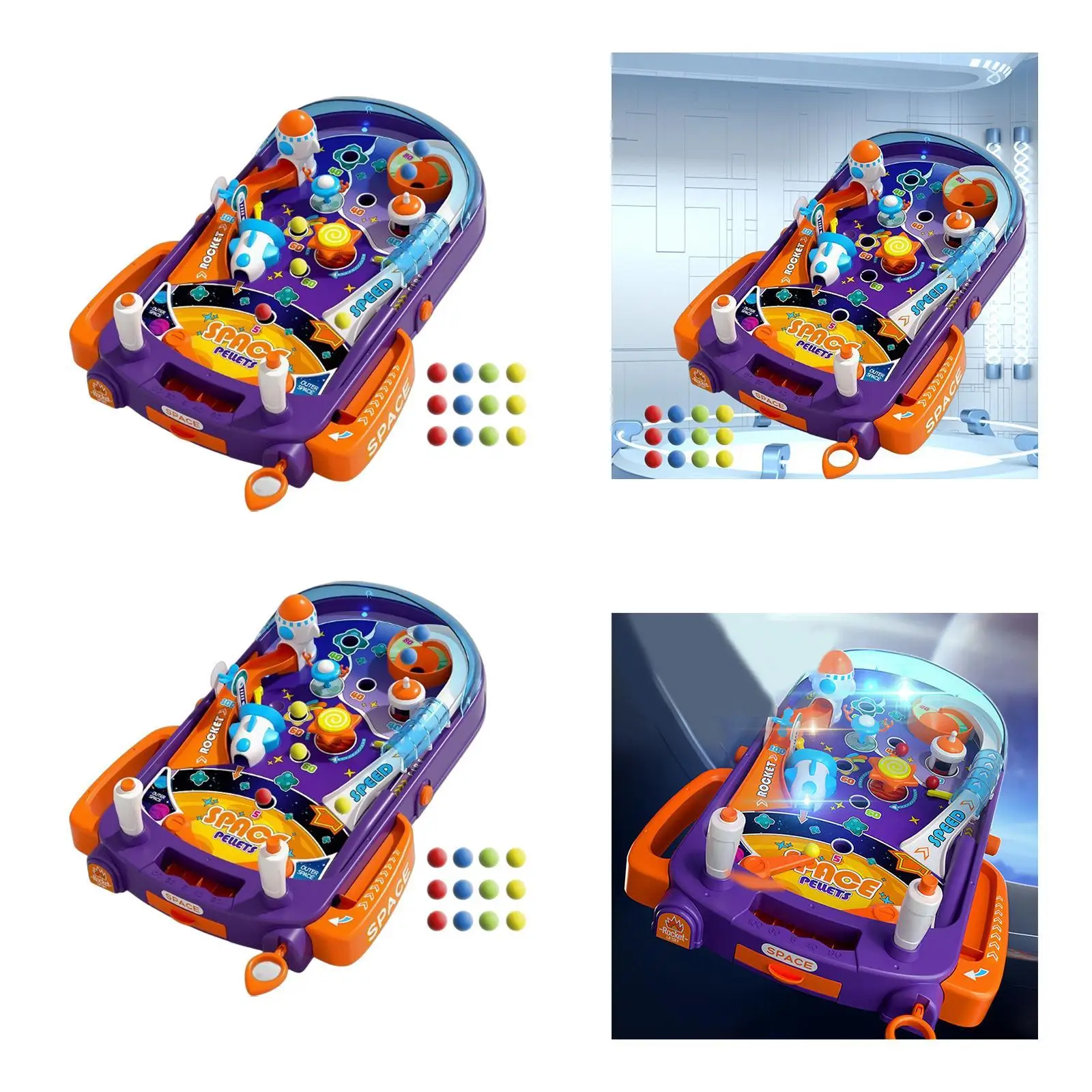 Pinball Game Kids Table Games Multiuse Sturdy Home Preschool Boys Girls Parent Child Interaction Game Table Electronic Pinball