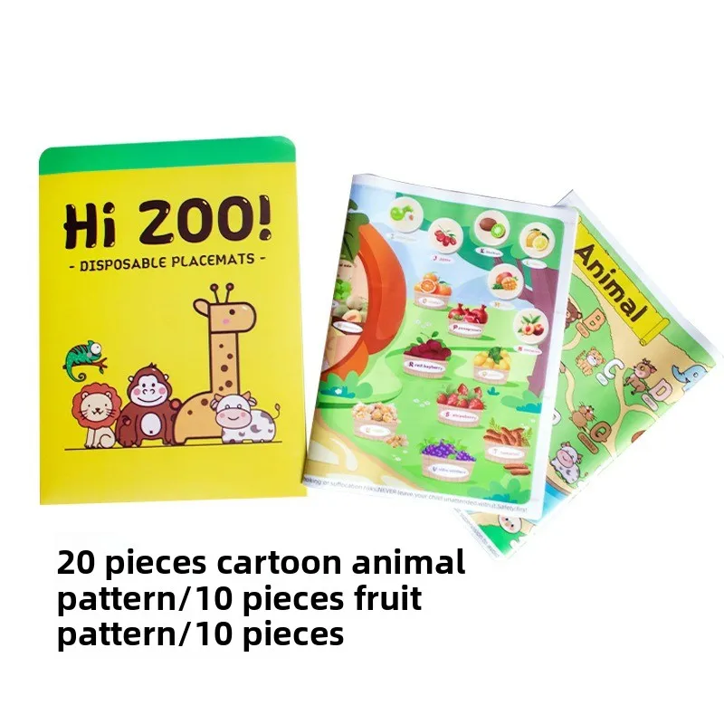 Mantel Individual desechable para bebés para niños y bebés, uso doméstico y al aire libre, sin lavado, a prueba de suciedad, tapete de mesa desechable de PE de calidad alimentaria