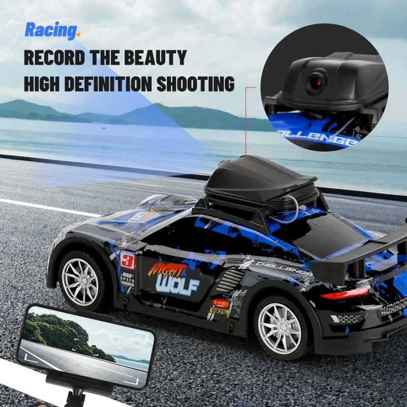 Coche RC con cámara HD Wifi Fpv, coches de carreras con Control remoto, vehículo todoterreno, Control por aplicación, coche de deriva eléctrico para niños - imagen 3