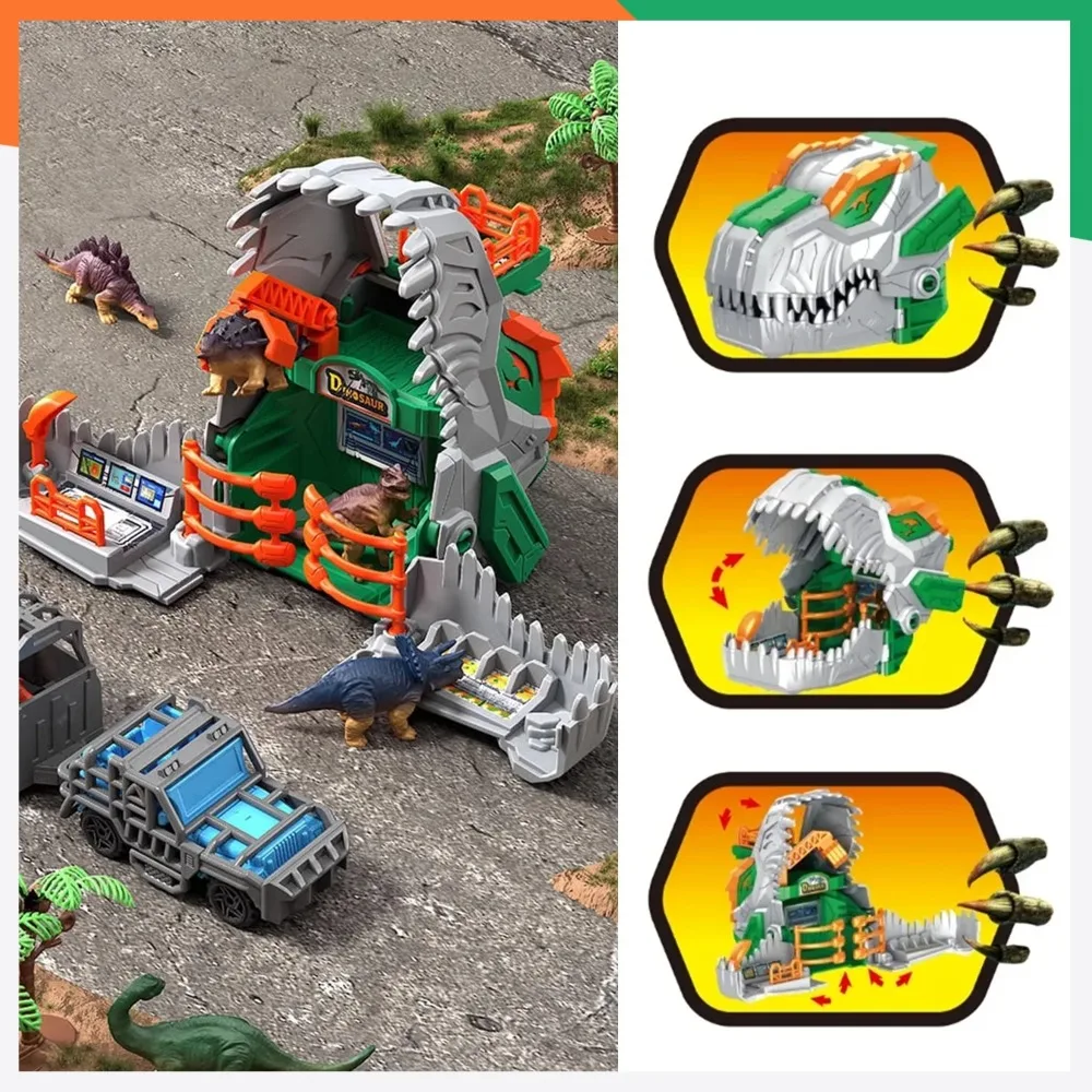 Jurassic Park Dino Juguete educativo con figuras dinosaurio y camión - imagen 5