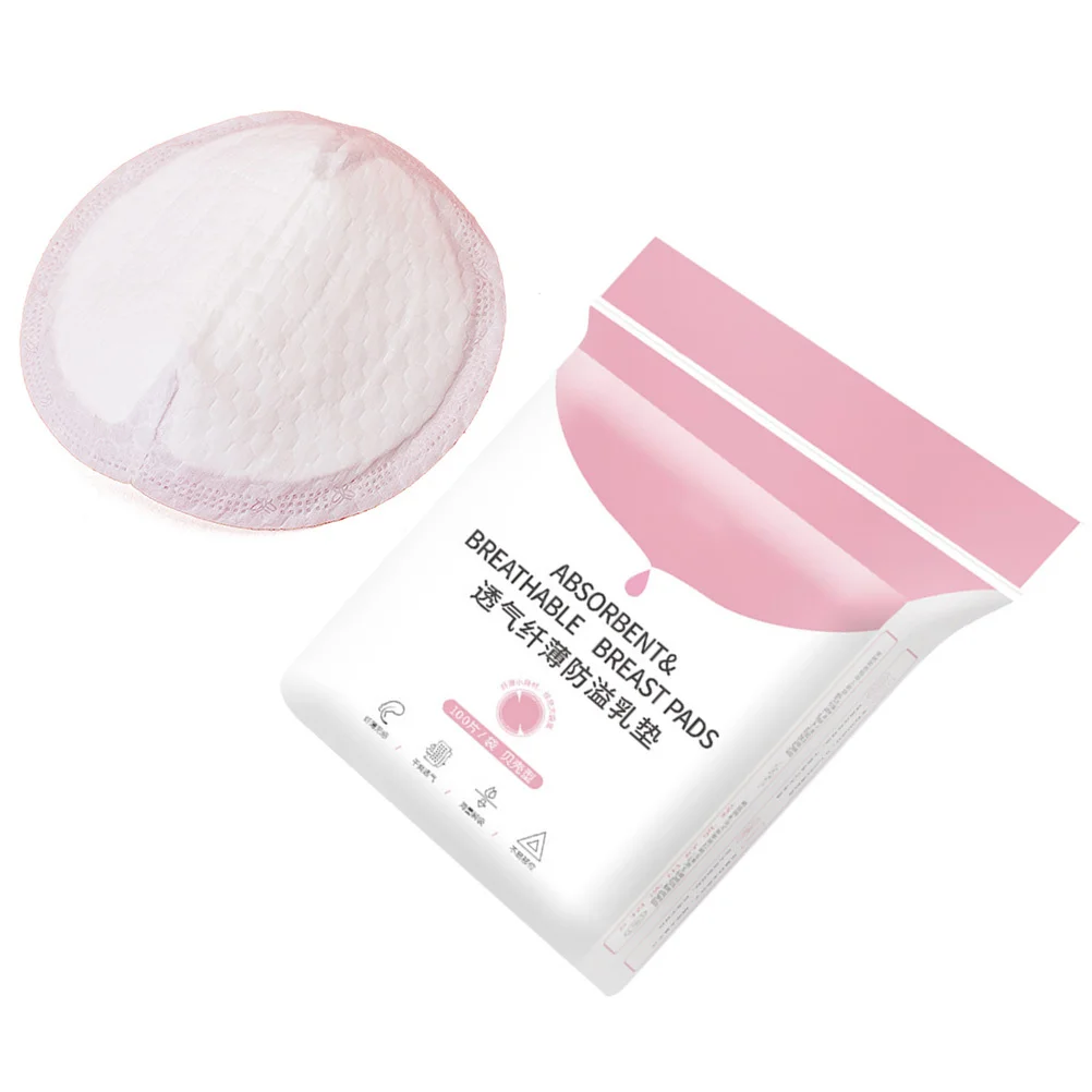100 Uds almohadilla antigalactorrea cojín de lactancia transpirable desechable regalo Ideal para nuevas mamás y madres lactantes blanco