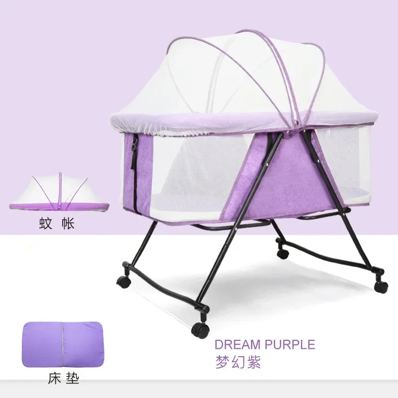 Cunas multifuncionales para bebé recién nacido, cuna plegable portátil, cuna para bebé, nueva cuna portátil - imagen 5