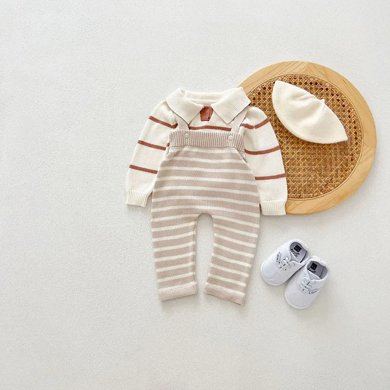 MILANCEL pantalones ajustados de bebé de rayas para primavera - imagen 4