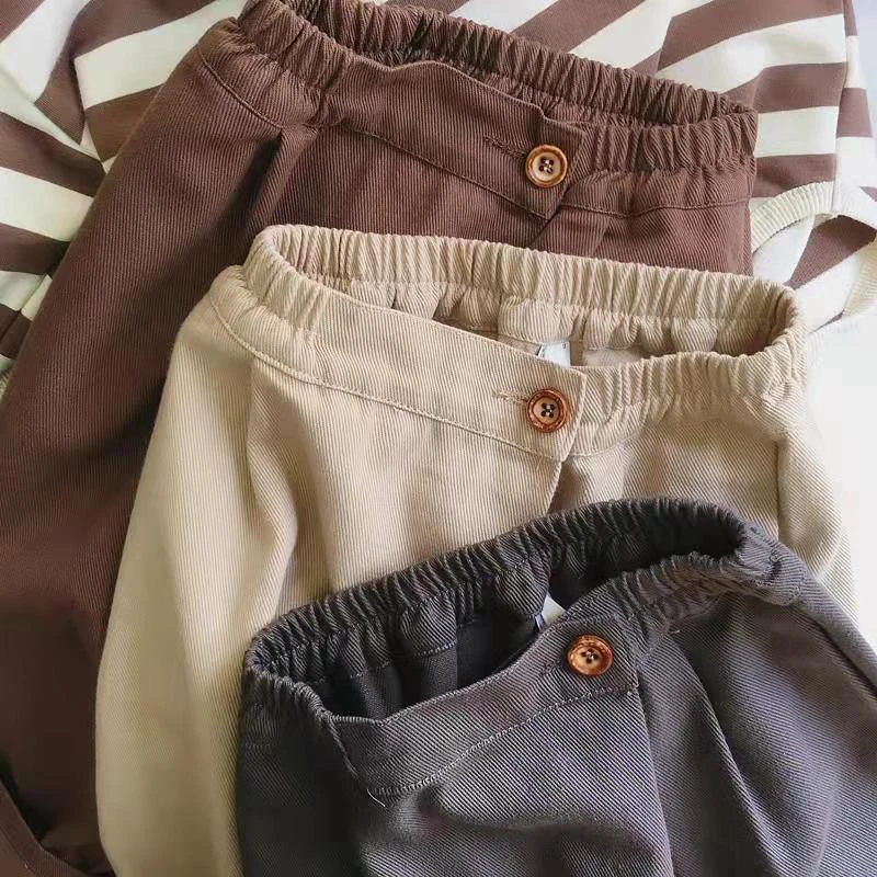 MILANCEL, nuevos pantalones Harem de primavera para niños, 1-6T, Color sólido, pantalones casuales sueltos para niñas, versión coreana, pantalones finos para niños - imagen 4
