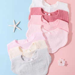 Babero bandana absorbente de algodón con volantes