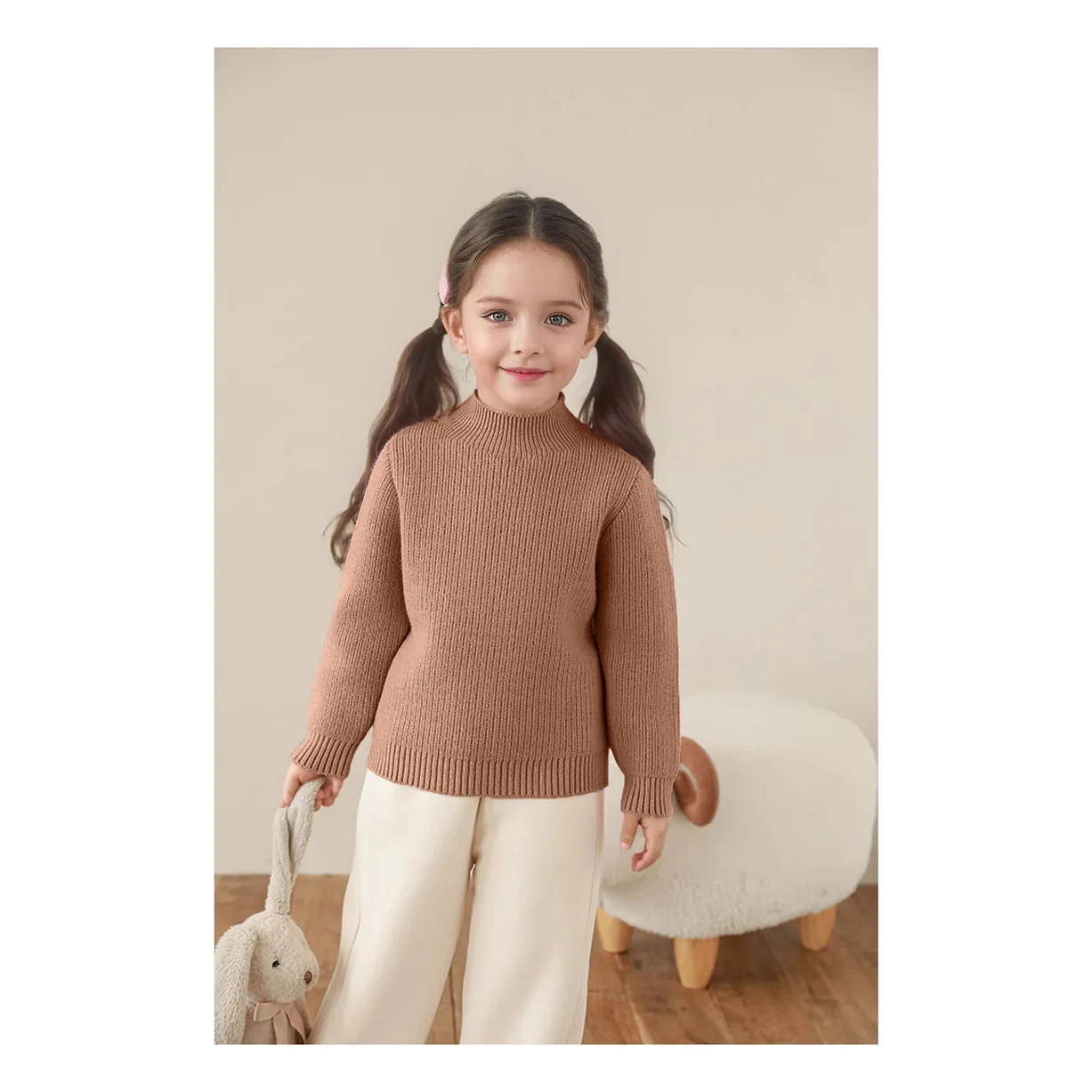 Jersey de terciopelo cálido suave elegante niña - imagen 5