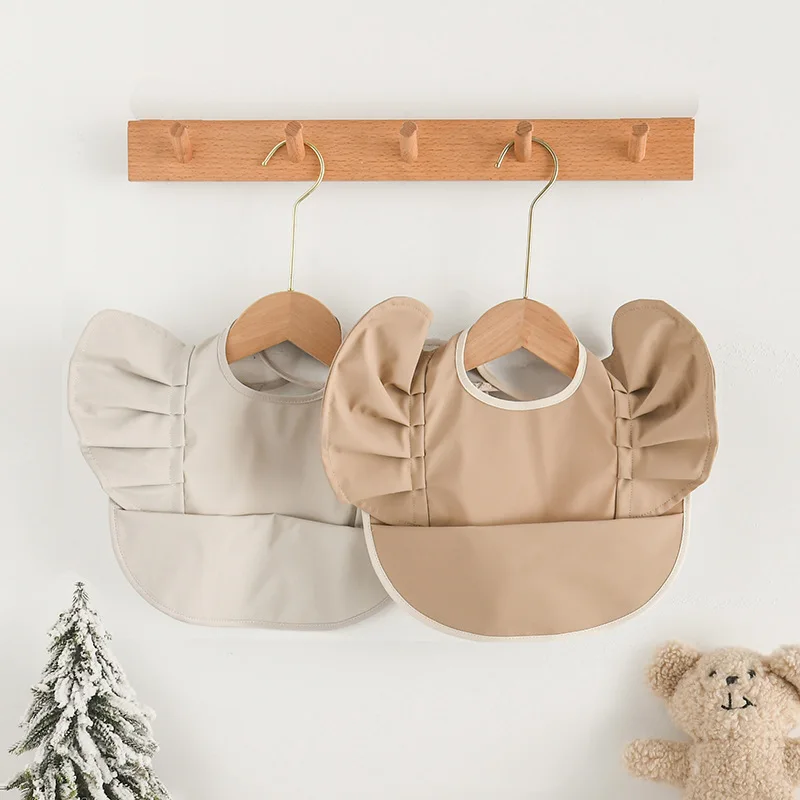 Babero antisuciedad impermeable con alas de ángel para bebé - imagen 2