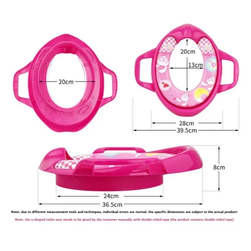 Asiento de inodoro para niños, asiento suave de dibujos animados, silla de entrenamiento portátil para bebés, estera de cojín para urinario para niños - imagen 5