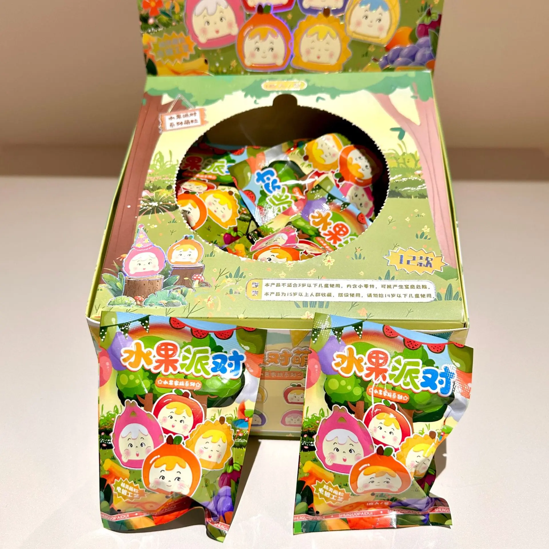 Caja ciega para fiesta de frutas para bebé, adornos de escritorio, figuras de acción, juguete, modelo Animal, cajas sorpresa, regalo de Navidad - imagen 5