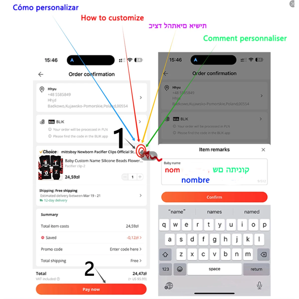 Camisa personalizada de Navidad a juego para la familia, camiseta con inicial con nombre, camisetas para papá, mamá, hermana, hermano, Tops, mono para bebé - imagen 2