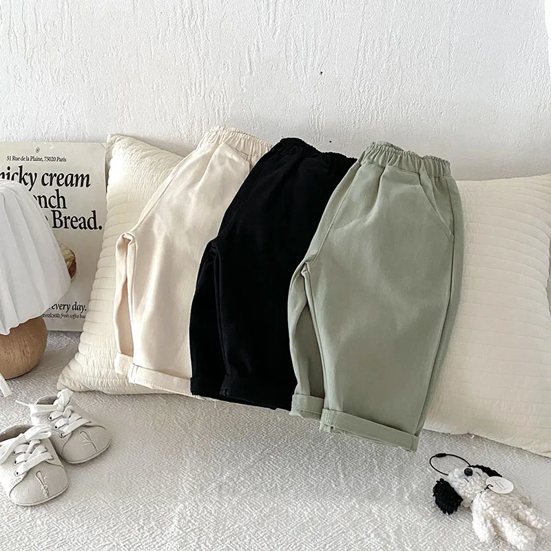 MILANCEL Pantalones holgados de otoño para bebé y niña - imagen 3