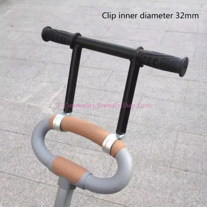 El reposabrazos de extensión para cochecitos mejora la comodidad Diseño flexible se adapta a la mayoría de los modelos sin herramientas requeridas Manillar para cochecito - imagen 4
