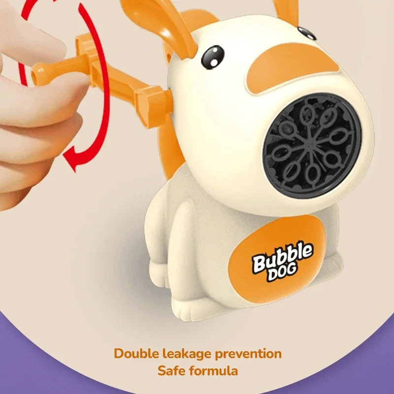 Máquina de burbujas con manivela para niños y fiestas al aire libre - imagen 2