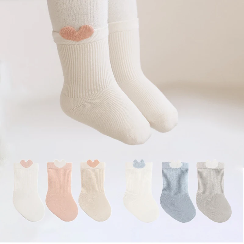 Calcetines suaves de algodón para bebés recién nacidos – Primavera/Otoño