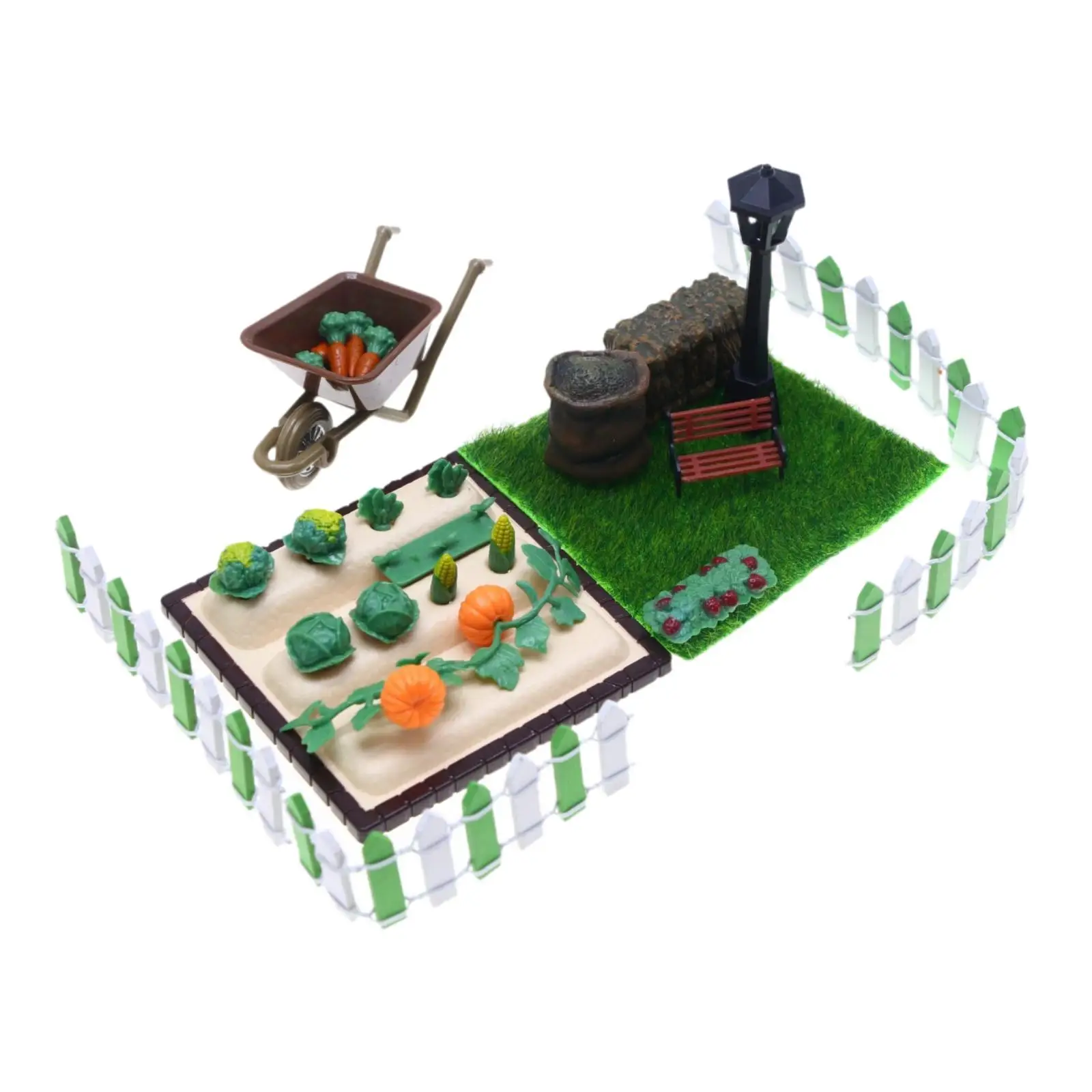 Miniature Vegetables Scene Model Vegetable Scene Props Garden Miniatures Dolls House Accessories Farm Model Kit for Children