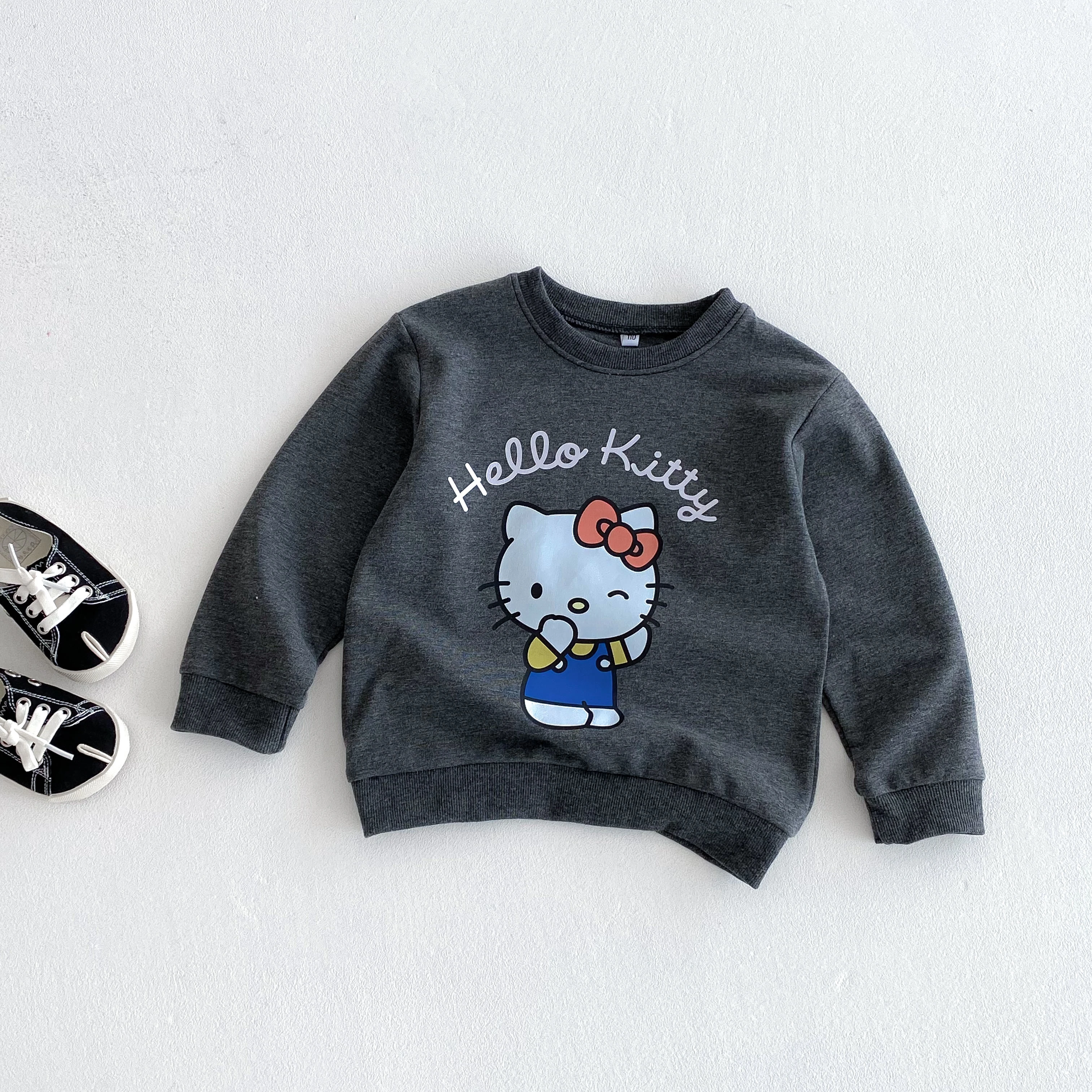 Sudaderas con estampado de dibujos animados para niños, ropa holgada de moda para primavera y otoño, Tops de manga larga para bebés y niñas, Sudadera con capucha con cuello redondo de 0 a 6 años - imagen 4