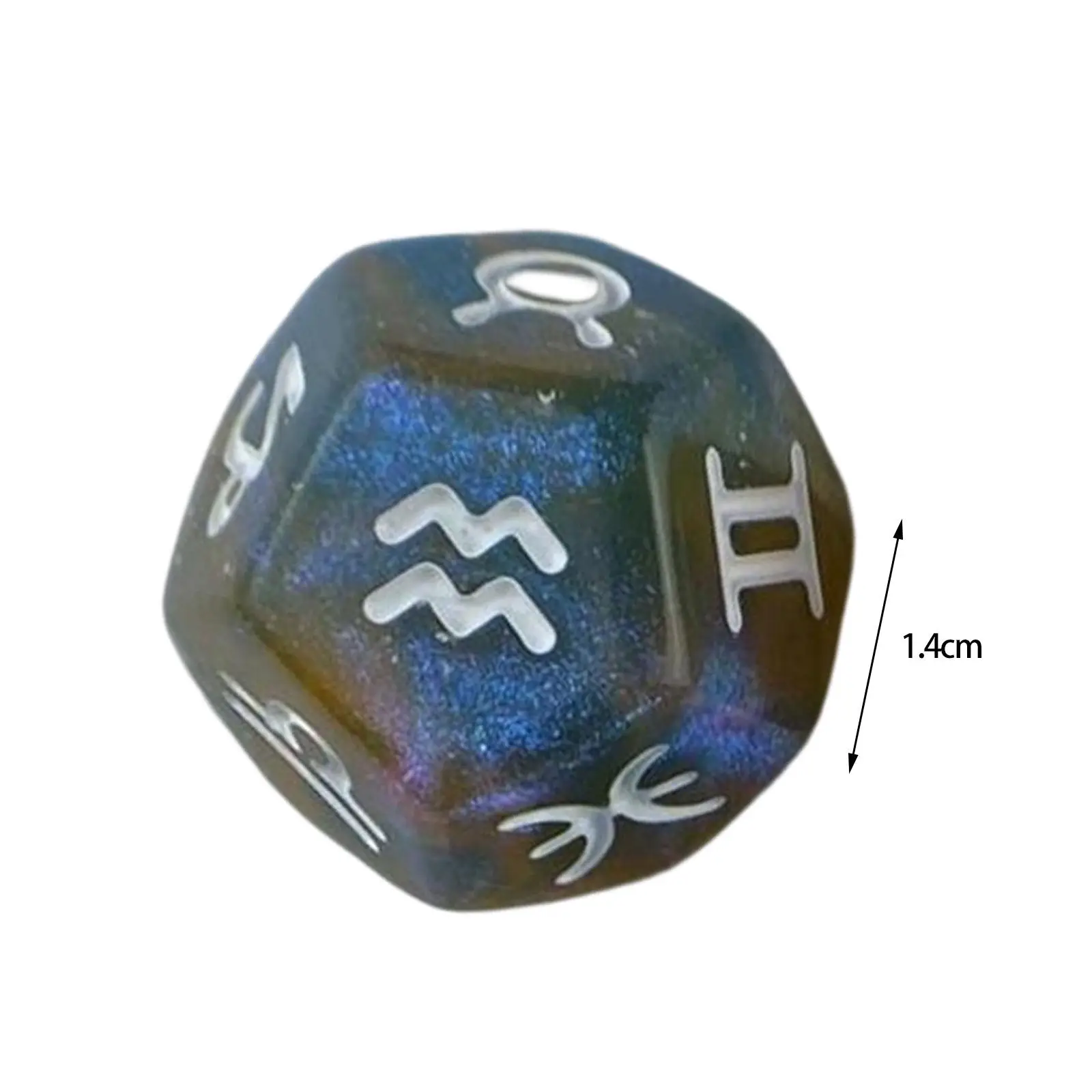 3x Astrological Dice Polyhedral Dice Set Cards Dice Set Party Supplies D12 Dices