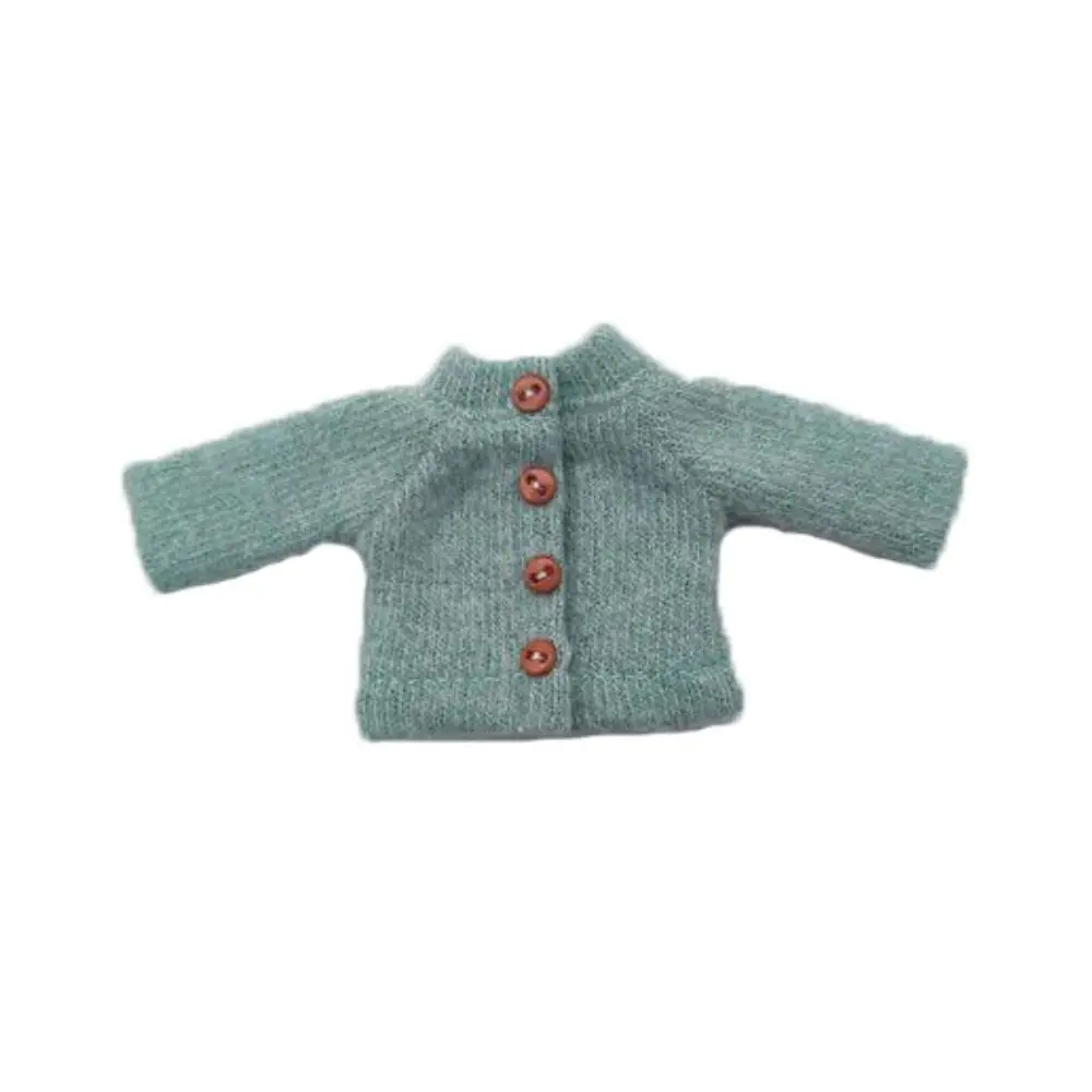Suéter de punto para muñeca hecho a mano, cárdigans, Mini muñecas multicolores, accesorios, Tops, ropa informal para vestido de muñeca - imagen 2