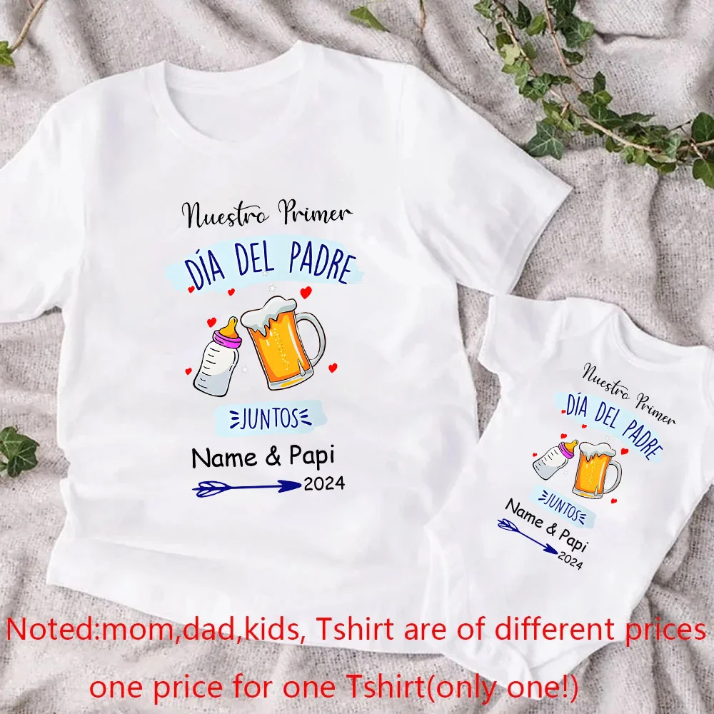 Conjunto a juego personalizado Día del Padre – Camiseta papá y bebé - imagen 4