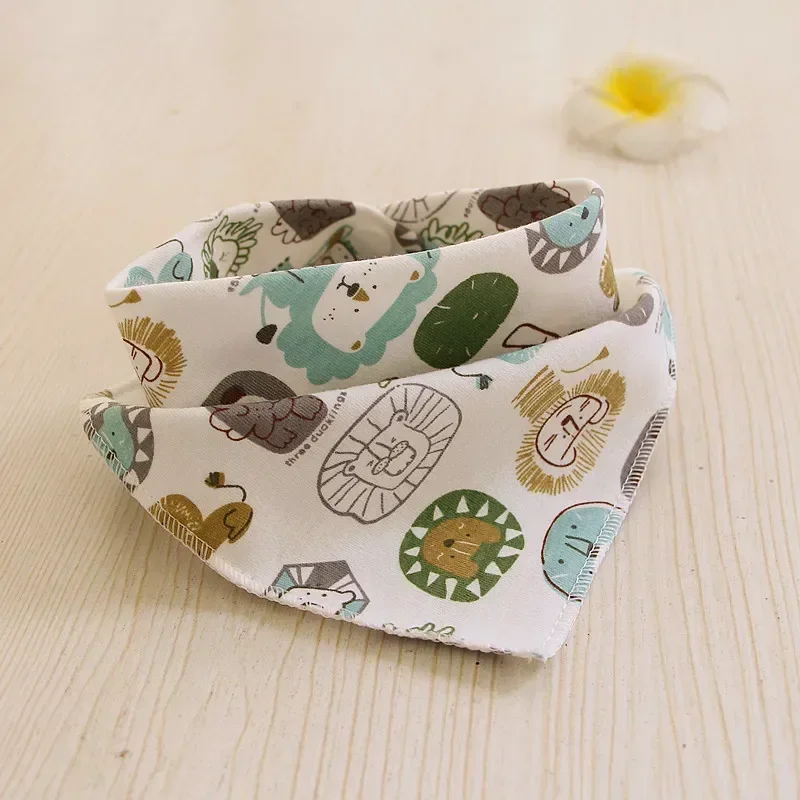 Baberos triangulares de algodón para bebé, Bandana niño y niña, pañuelo tela eructar, cuello comida, accesorios alimentación, toalla Saliva, novedad - imagen 5