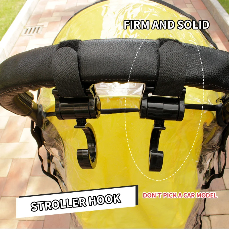 2 uds accesorios de cochecito de dibujos animados gancho grande de grado paraguas gancho de coche y gancho de cochecito de bucle - imagen 5