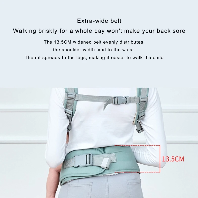 Portabebés ergonómico acolchado XXFE – Uso frontal y cadera