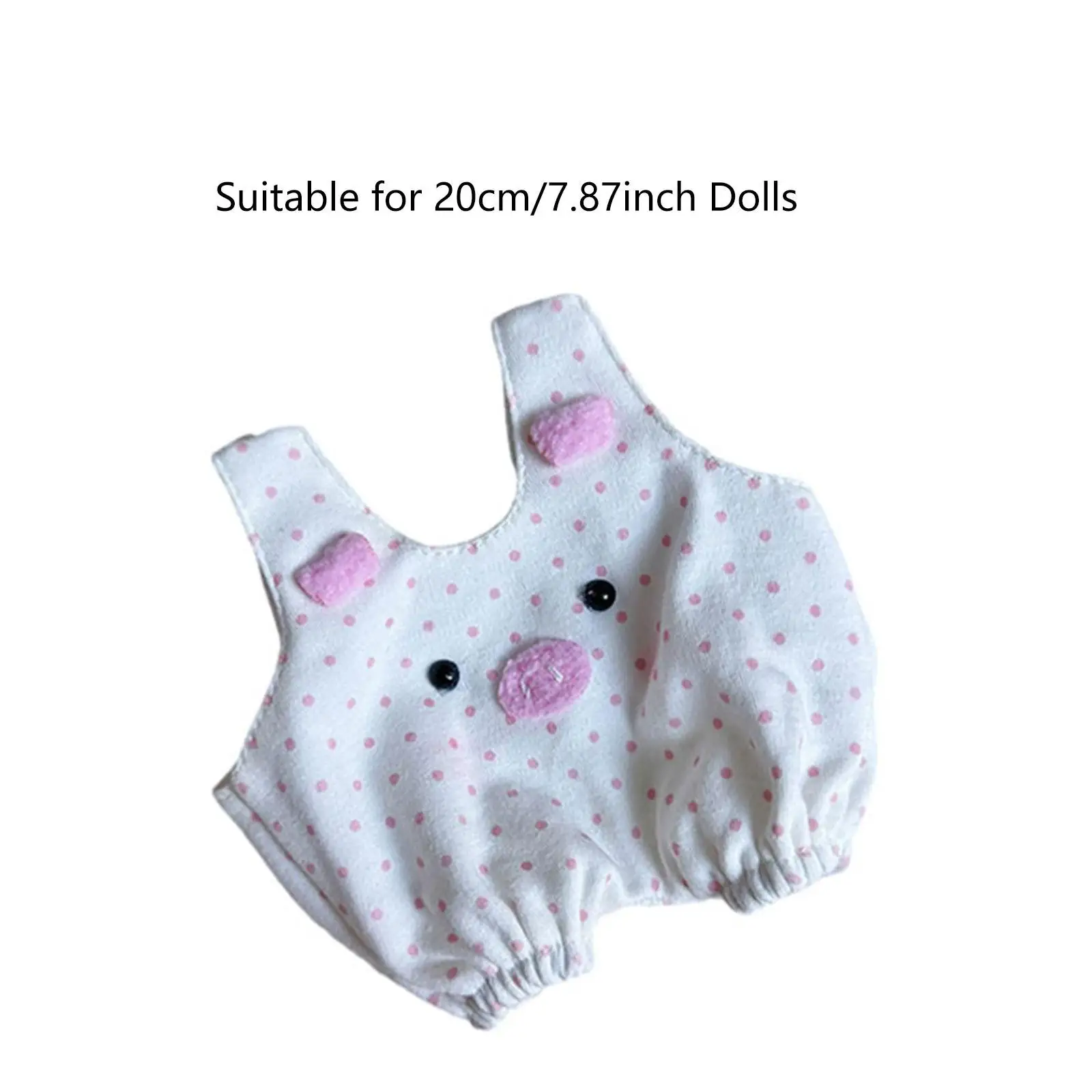 20cm Dolls Clothes Soft Pig Pattern Pants for Photo Props Cosplay DIY Crafts
