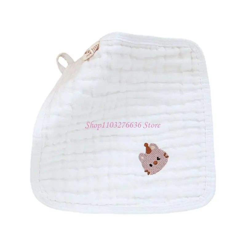 Paño para eructar algodón para bebé R6FD, 1 ud./5 uds., pañuelo pequeño, toalla 6 capas para niño - imagen 4