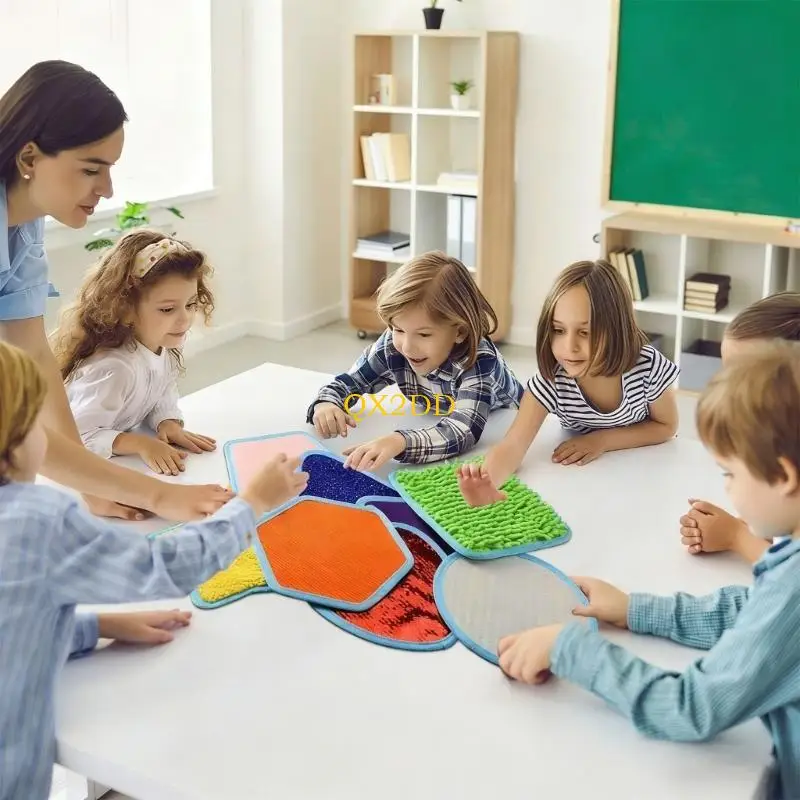 Tapetes sensoriales para desarrollo infantil, tela suave y plegables - imagen 3