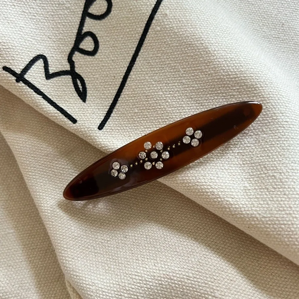 Pinza de pelo retro de acetato – Fuerte sujeción para niñas - imagen 2