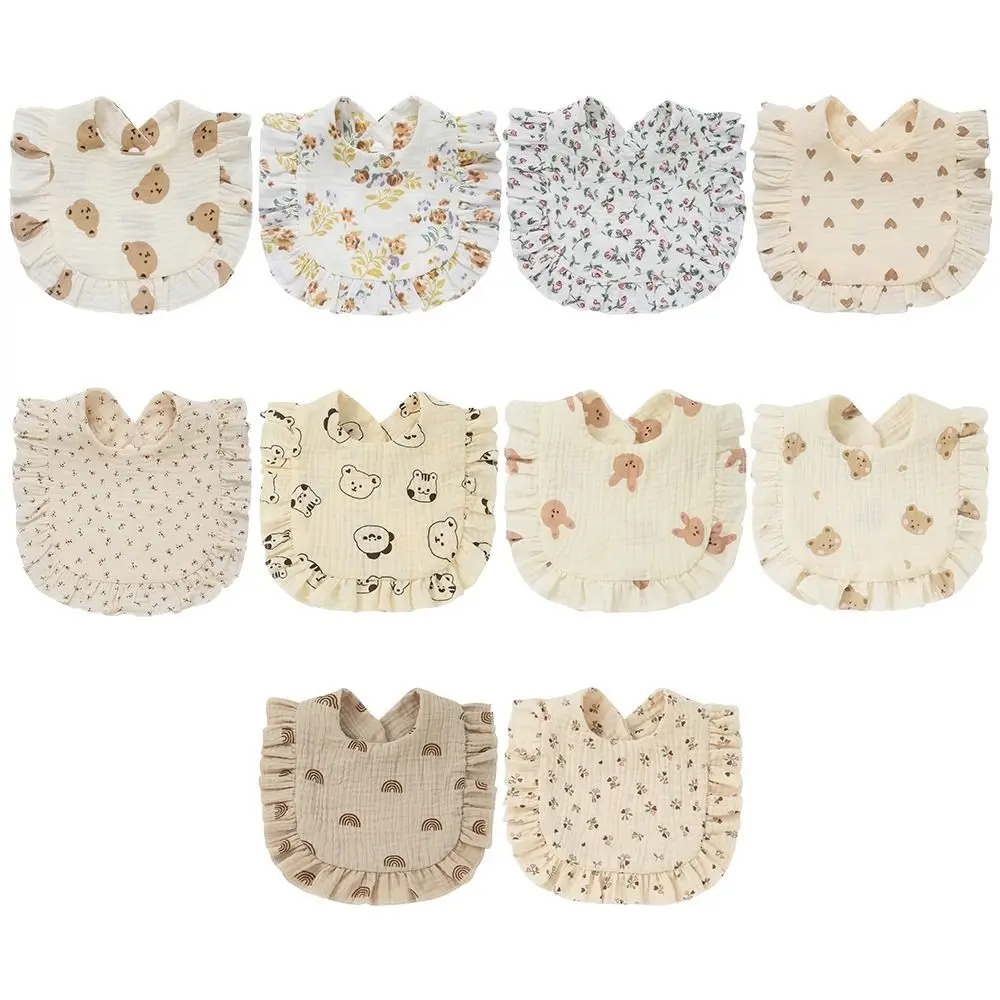 Baberos de algodón a la moda para recién nacidos, paños absorbentes coloridos para eructar, Material suave, babero para alimentación de bebé, accesorios para bebé - imagen 3