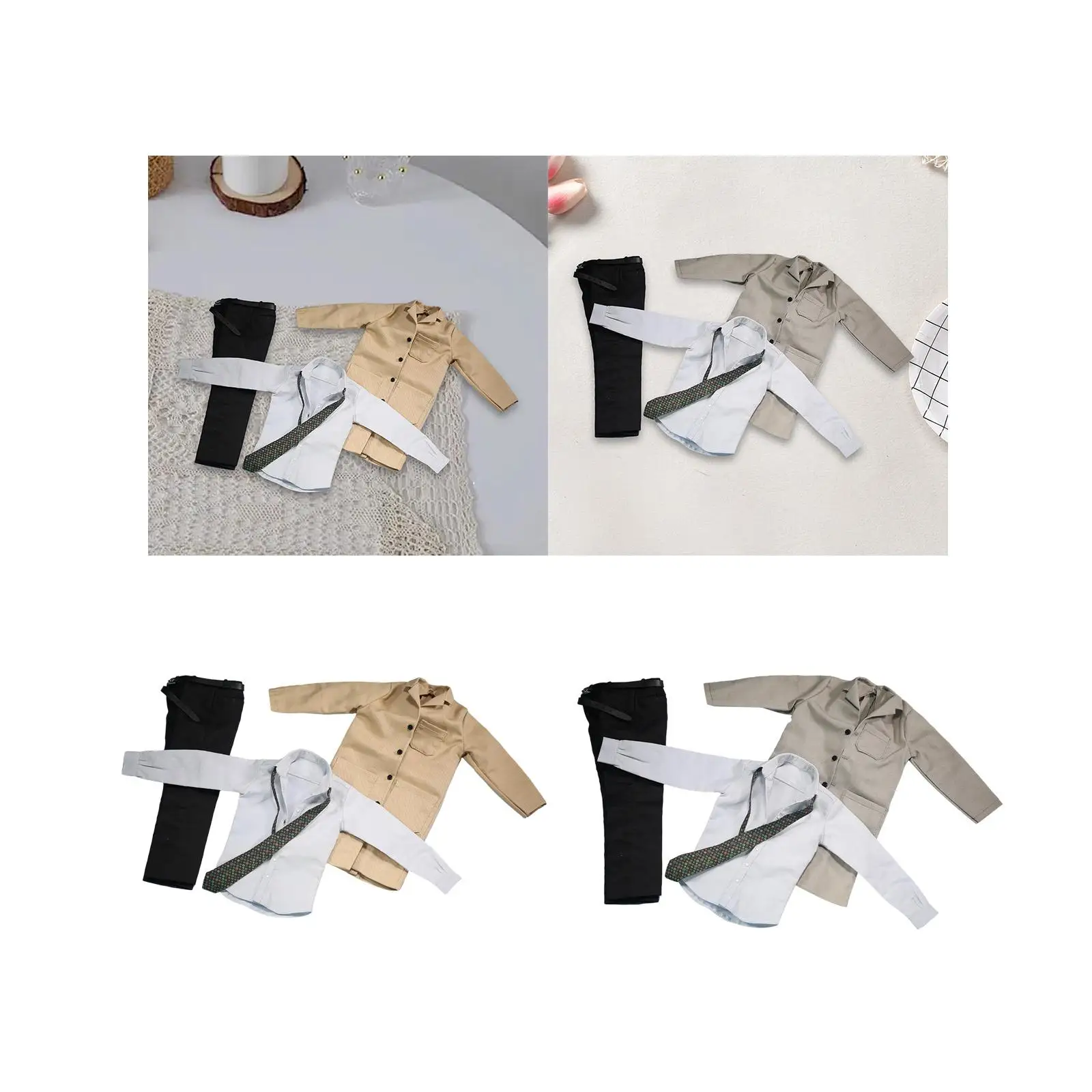 1/6 Scale Male Figure Doll Clothes Jacket Shirt Pants Stylish Outfit Action Figures Clothes for 12 inch Action Figures Accessory