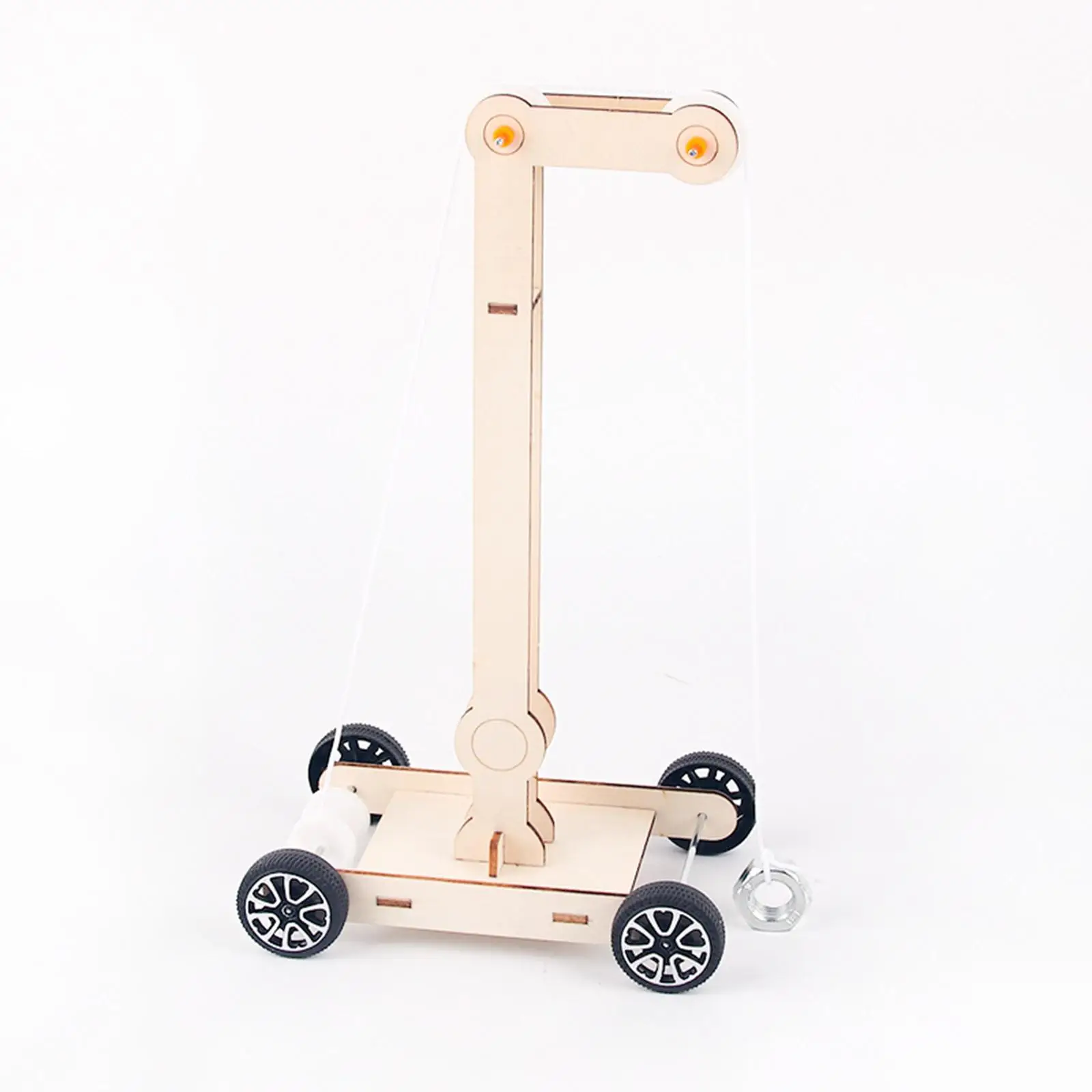 Juguetes de ingeniería DIY, modelo de carro de madera, rompecabezas para niños y niñas, accesorios de fácil instalación, alto rendimiento, 2 uds. - imagen 3