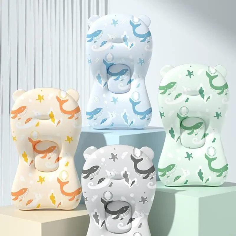 Baby Safety Bath Mat Cushion Portable Anti-Slip Baby Bathtub Shower Supportive Mat Soft Infant Security Floating Bather Mat - imagen 2