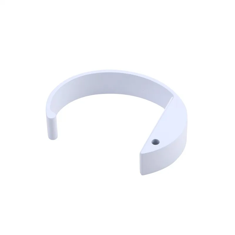 C-shaped white