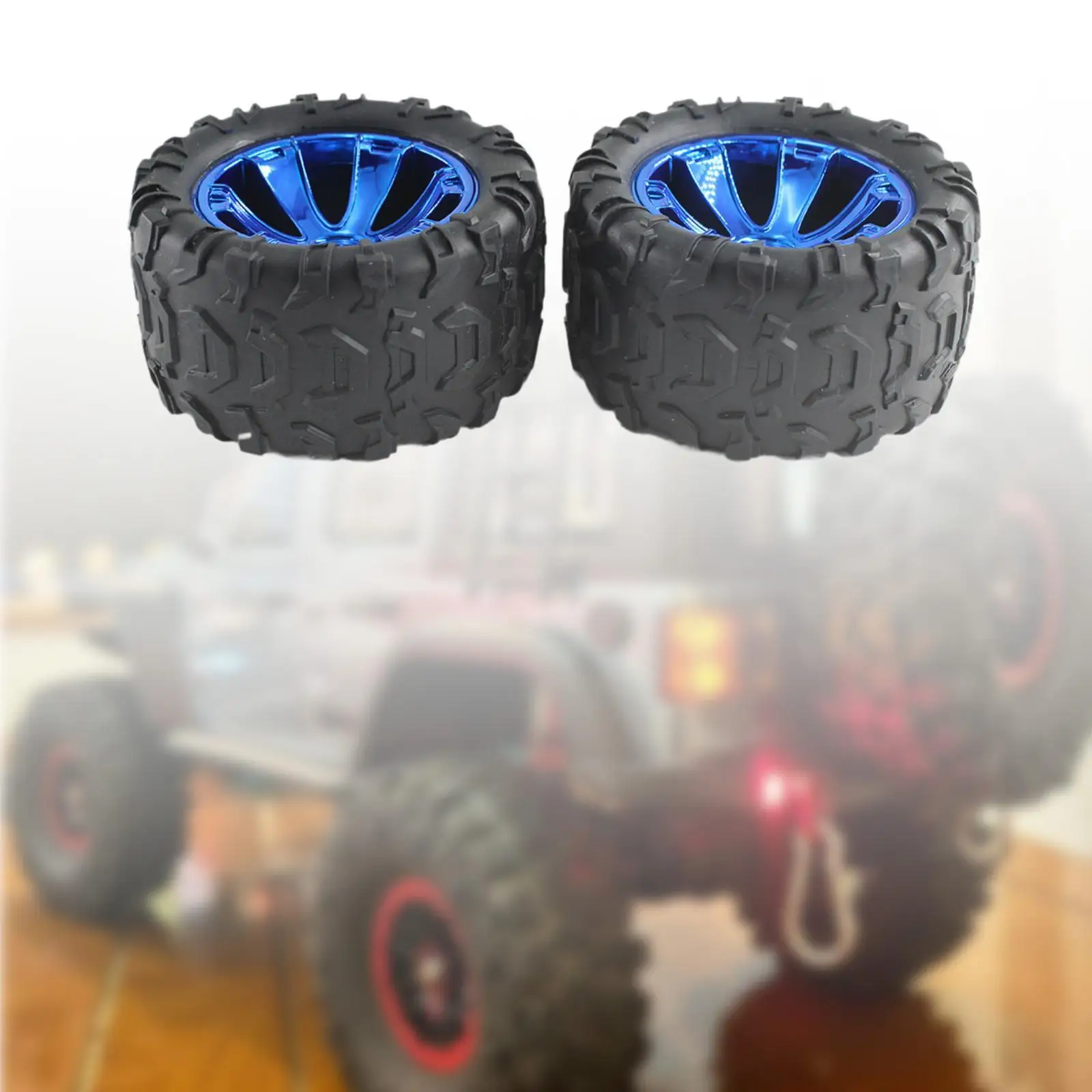 2Pcs 1/14 RC Car Tire Set Professional Easy to Install RC Components Car Spare