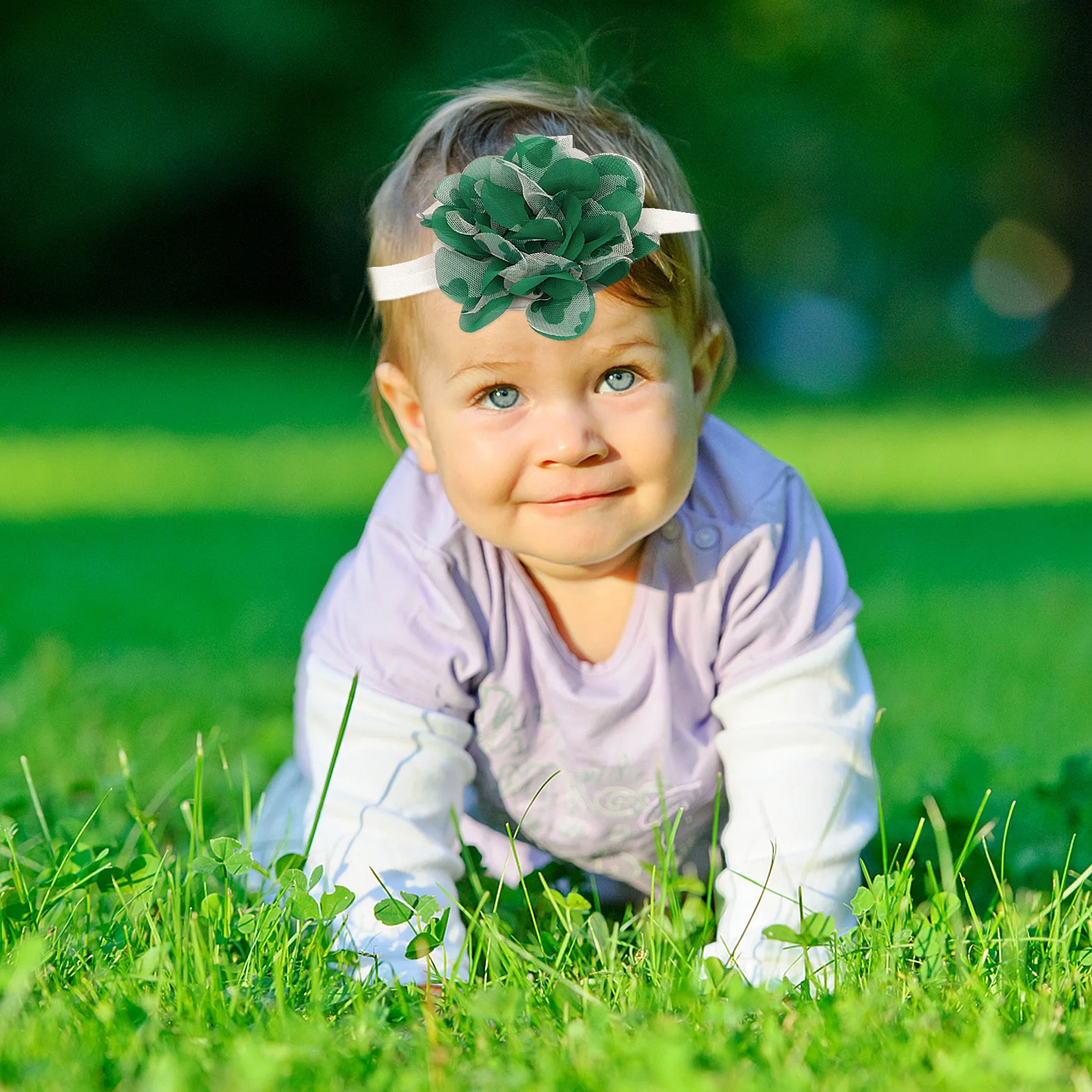 1 Juego de mono con letras de dibujos animados para niñas, bonito disfraz de trébol, falda con tutú de gasa, vestido de fiesta cómodo y transpirable St - imagen 2