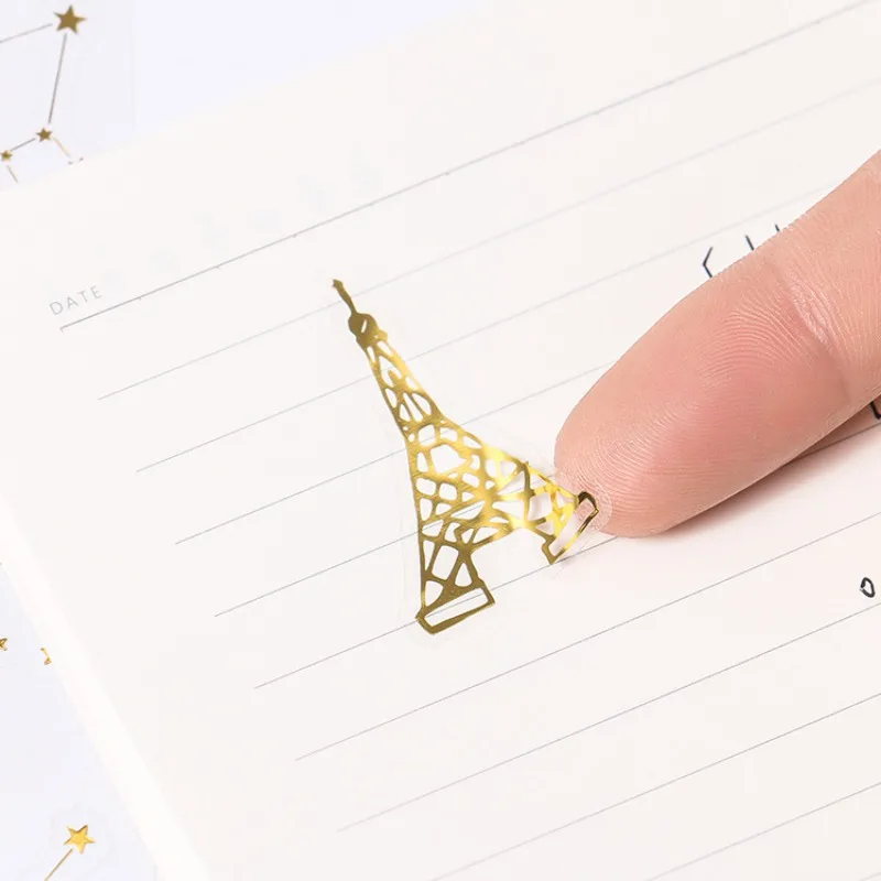 Pegatinas planetas de PVC adhesivas para cuadernos y diarios DIY - imagen 2