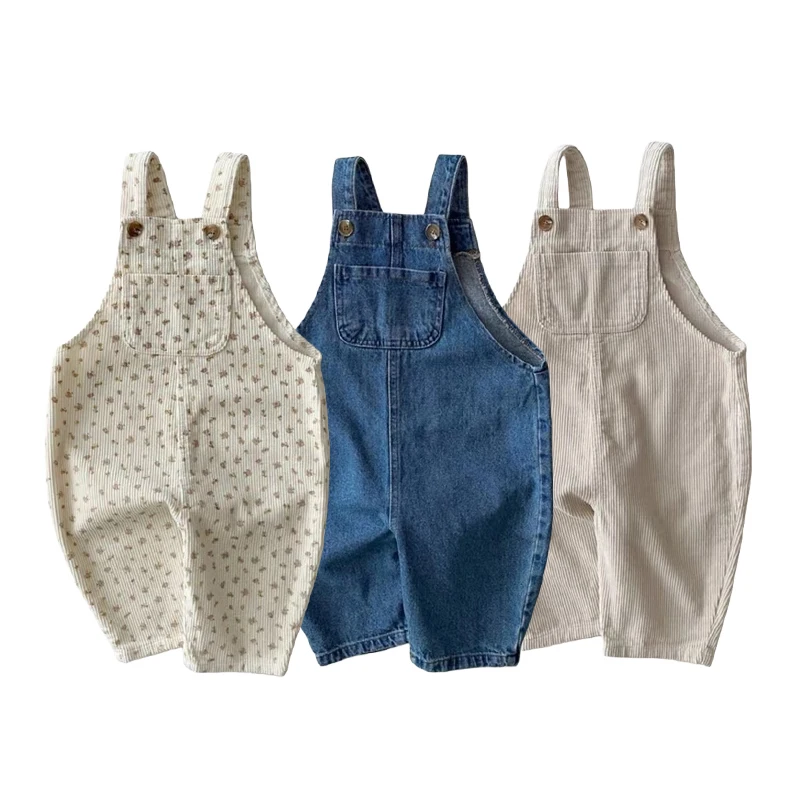 MILANCEL Mono floral con tirantes para niña (3 meses-3 años)